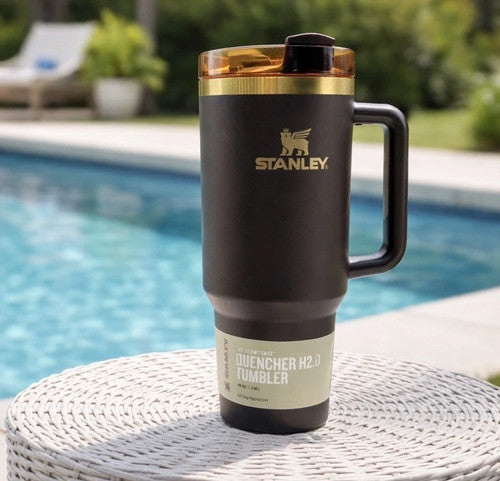 Stanley Chocolate Gold Quencher 40oz Tumbler – FlowState H2.0 Factory Sealed