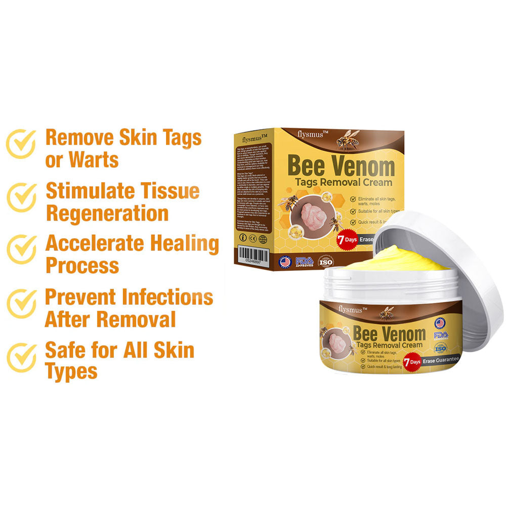 🏆✅FDA-APPROVED | flysmus™USA Bee Venom Tags Removal Cream