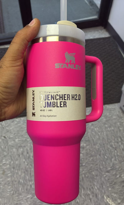 Stanley The Quencher H2.0 FlowState Tumbler 40 oz – Rose Red (Brand New in Box)