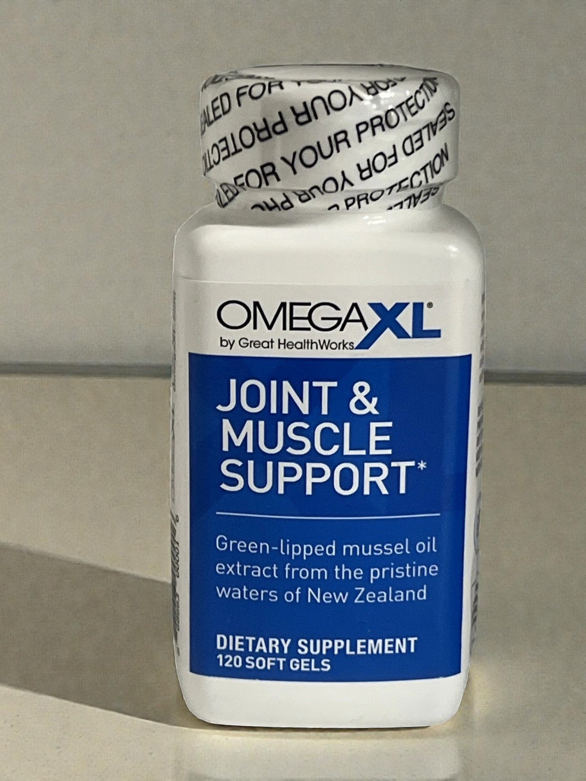 OmegaXL Omega-3 Joint Health Supplement – Natural Joint & Muscle Support – Green-Lipped Mussel Oil Formula – 120 Softgel Capsule