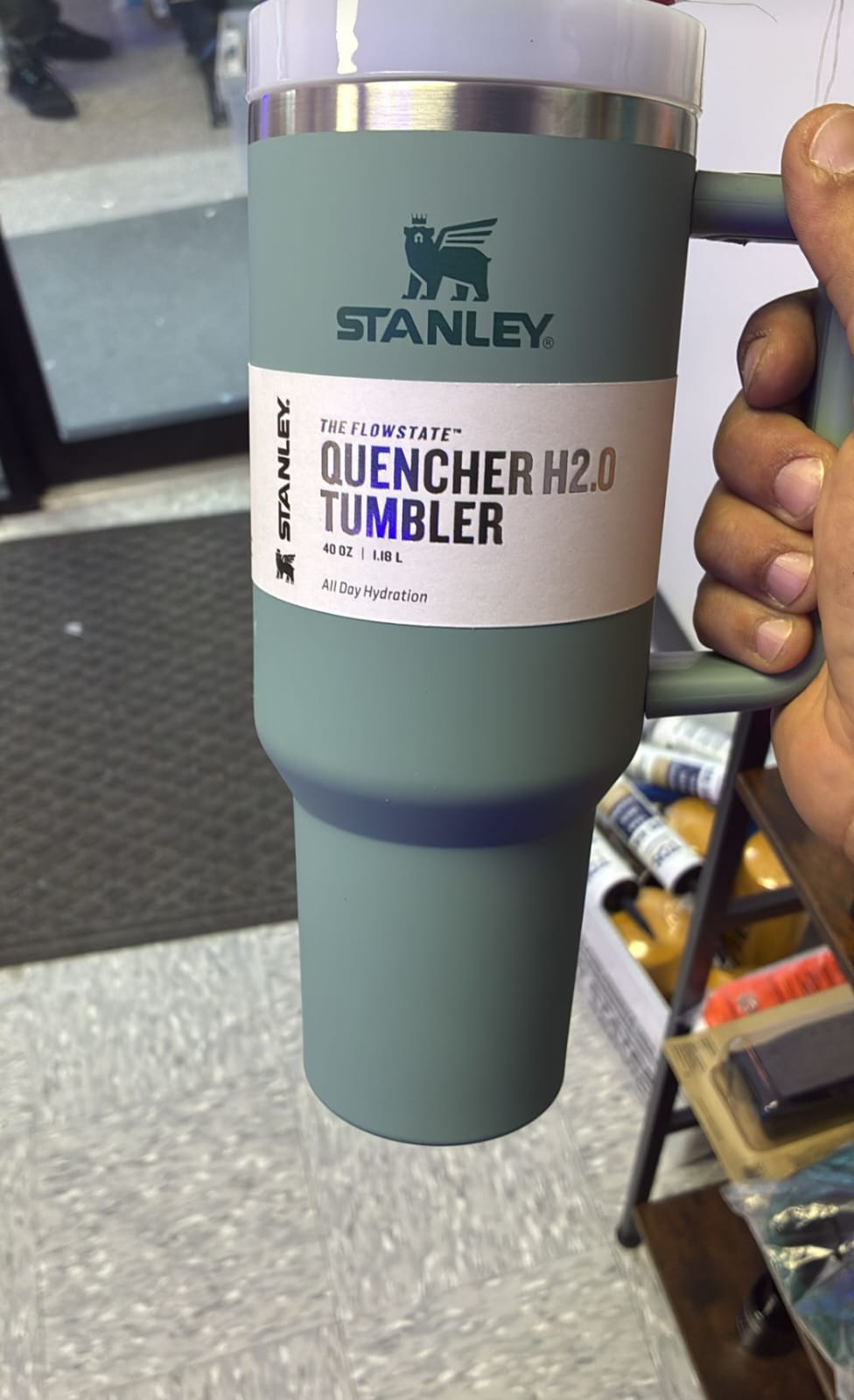 Stanley FlowState Quencher H2.0 40 oz Tumbler Mint Green – New Unused