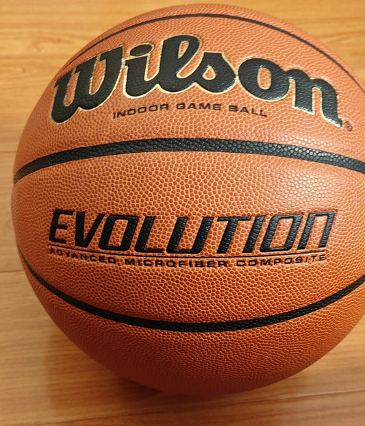 Wilson Evolution Game Basketball USA Edition – 28.5” Indoor Official Size 6 (WTB0586IDUSA)