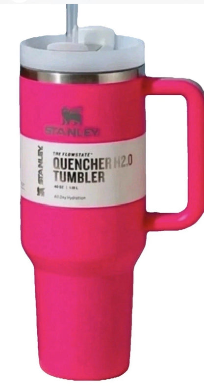 Stanley The Quencher H2.0 FlowState Tumbler 40 oz – Rose Red (Brand New in Box)
