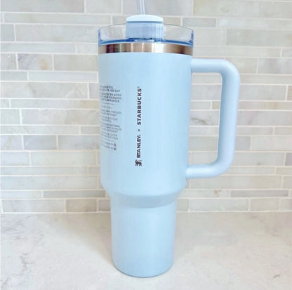 NWT Stanley x Starbucks Spring Blue 2024 Tumbler 40oz Quencher Limited Edition