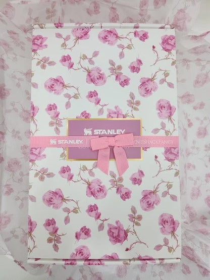 Stanley x LoveShackFancy Quencher H2.0 FlowState Tumbler 40oz – Ribbon Rosa